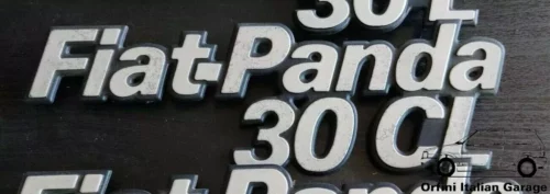 7551848 Rear Badge Scritta - Fiat Panda 30CL View Front