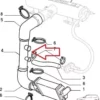 7552168 - Stainless Steel Air Intake Pipe Hose Fiat Uno Turbo IE MK1 View Front