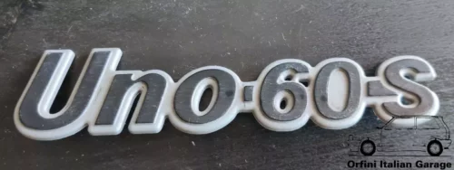 7567656 Fiat Uno 60S Rear Badge View Front