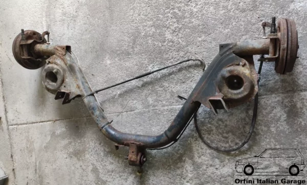 7579008 7666760 92401794 Rear Back Axle Ponte Posteriore Fiat Panda Lancia Y10 View Right