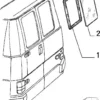 7591649 Back Door Tailgate Window Rubber - Fiat Ducato Peugeot J5 Citroen C25 View Front