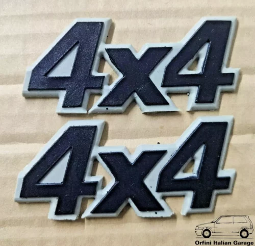 7592198 7724973 - Side Moulding Modanatura Badge Scritta - Fiat Panda 4x4 View Front