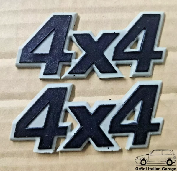 7592198 7724973 - Side Moulding Modanatura Badge Scritta - Fiat Panda 4x4 View Front
