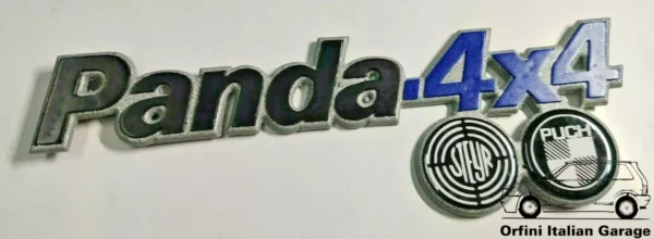 7593854 - Rear Back Door Badge Scritta - Fiat Panda 4x4 Sisley View Front