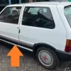 7606571 7606570 7606564 7606563 Fiat Uno Turbo IE MK1 Decals Adhesive Adesivi View Front