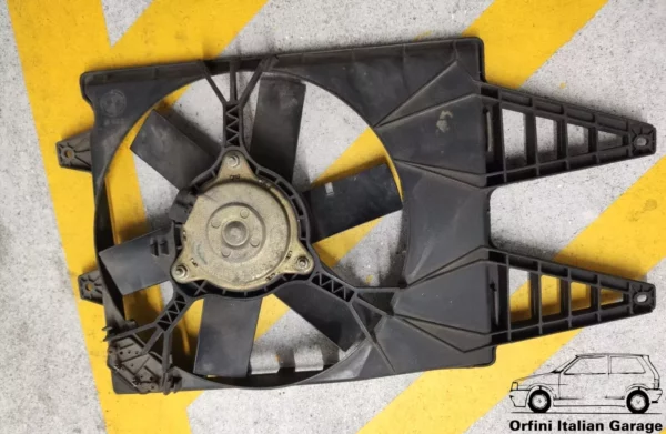 7608084 7608085 - Radiator Cooling Fan Fiat Uno Turbo IE View Front