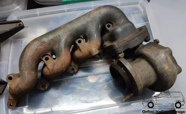 7611169 7611170 Lancia Delta Integrale Thema Exhaust Manifold Colletore Scarico View Rear