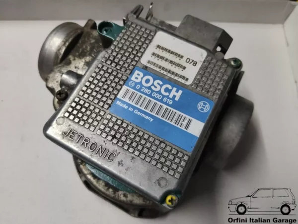 7612310 Bosch 0280000619 Fiat Uno Turbo IE Air Flow Meter View Rear