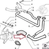 7625877 - Stainless Steel Water Pipe Hose Lancia Thema 2.0 Turbo 16v View Front