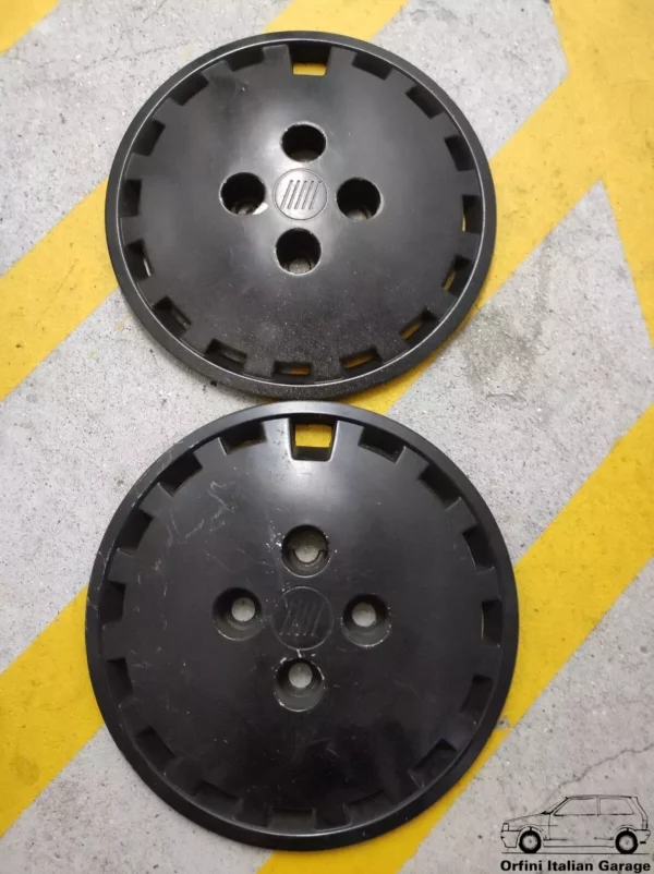 7629745 Fiat Uno MK2 Wheel Hub Cap Borchie Coprimozzo View Front