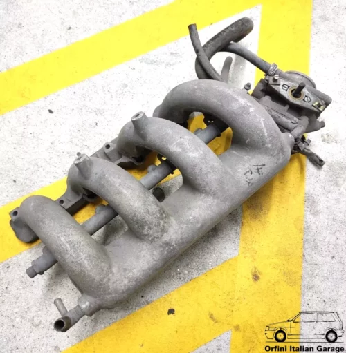 7632973 7765763 Intake Manifold + Throttle Body Lancia Delta 4WD 8V HF Turbo View Left