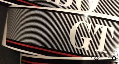 7634392 7634393 Autobianchi Lancia Y10 GT Side Decals Adhesive Adesivi View Right
