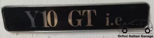 7636075 Autobianchi Lancia Y10 GT IE Rear Badge View Front