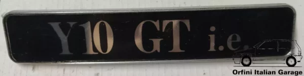 7636075 Autobianchi Lancia Y10 GT IE Rear Badge View Front