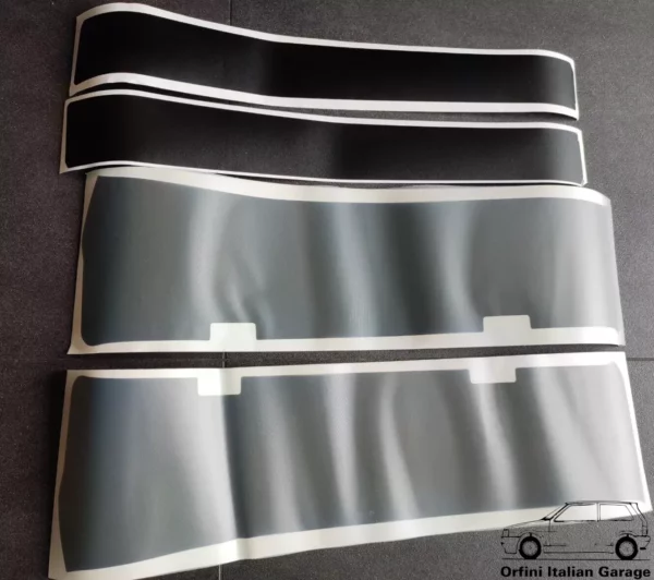 7653253 7653254 7653255 7653256 Fiat Uno Turbo IE B Pillar Side Decals Adhesive View Right