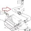 7658313 - Stainless Steel Intercooler Pipe Hose Fiat Uno Turbo IE 1400 MK2 View Front