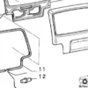 7675378 7629885 Back Door Rubber Fiat Uno MK2 View Front