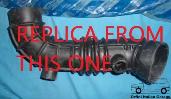 7676937 Stainless Steel Air Intake Pipe Hose Fiat Uno Turbo IE MK2 1.4 View Rear