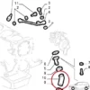 7688389 5999381 Lubrication Pipe Hose Oil Fiat Uno Turbo IE MK1 1300 View Rear