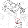 7690901 7612985 Oil Water Pipe Hose Stainless Steel Turbo Fiat Uno Turbo IE View Right