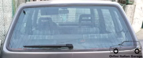 7691511 7673834 - Back Door Tailgate Window Vetro - Fiat Uno MK2 Turbo IE View Front