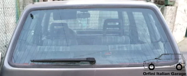 7691511 7673834 - Back Door Tailgate Window Vetro - Fiat Uno MK2 Turbo IE View Front