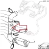 7702032 - Stainless Steel Air Intake Pipe Hose Fiat Uno Turbo IE MK2 View Front