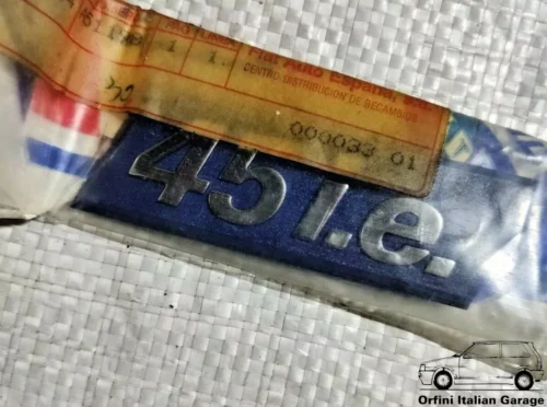 7704283 7696258 Fiat Uno 45 IE Side Badge View Front