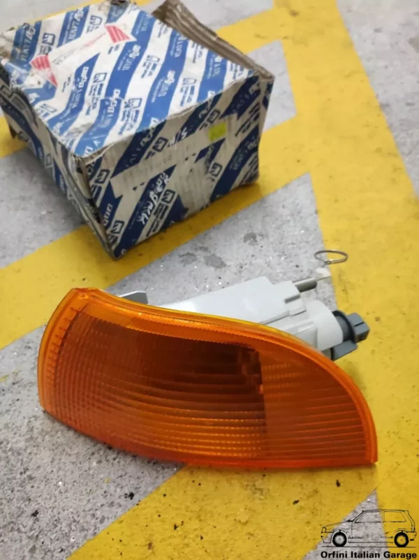 7732480 Left Orange Blinker Indicator - Fiat Punto 176 View Front