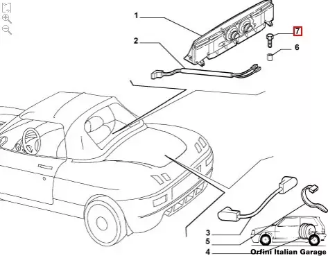 7743853 Bolt Fiat Lancia Alfa Romeo View Front