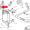 7755675 Stainless Steel Intercooler Pipe Hose Fiat Punto GT View Front