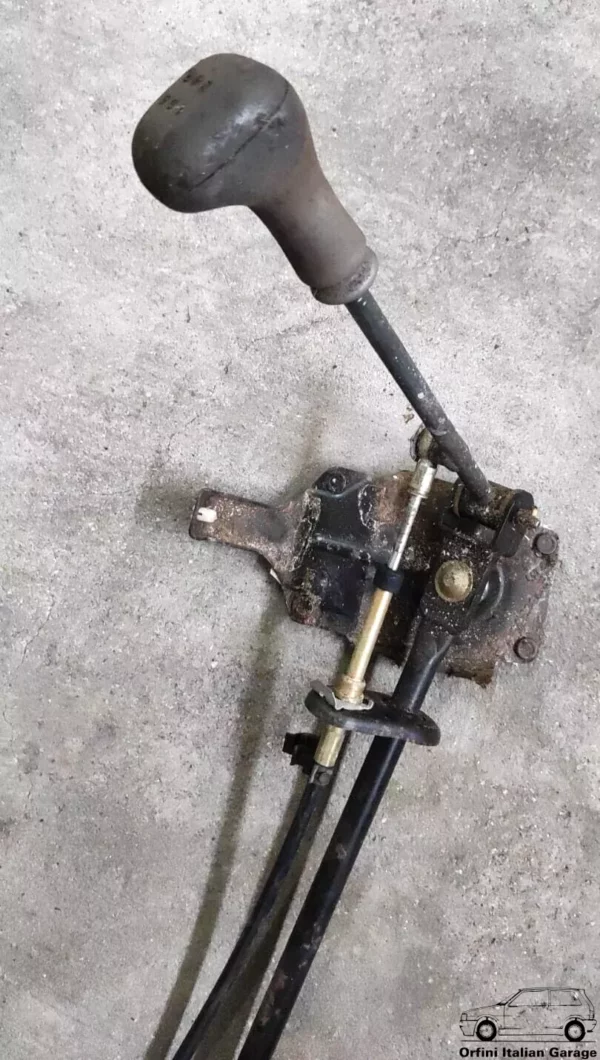 7760307 7747588 7746692 Gearbox Outer Control Cable Lever Fiat Panda 141 View Front