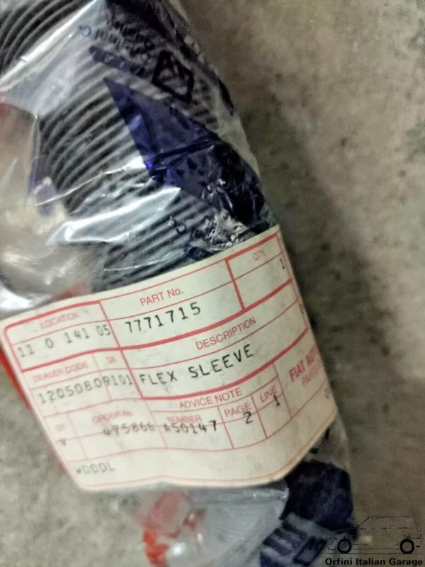 7771715 Exhaust Heater/ Intake Hose Pipe - Fiat Tipo View Front