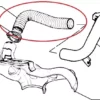 7771715 Exhaust Heater/ Intake Hose Pipe - Fiat Tipo View Right