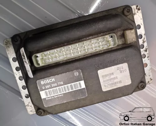 7778785 0261200716 BOSCH 7742444 Engine ECU Lancia Y10 View Front
