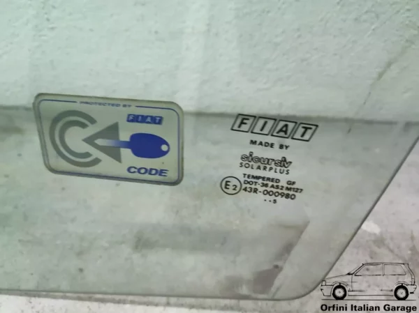7791045 7737932 Side Front Left Window - Fiat Punto MK1 5 Doors View Front