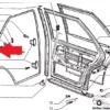 7796894 82468657 Rear Side Door Rubber Fiat Croma View Rear
