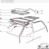 7797490 181571980 - Rubber Seal Gasket Roof Top - Autobianchi Lancia Y10 View Right