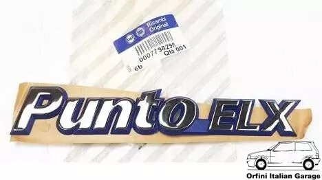 7798298 Fiat Punto ELX Rear Badge View Front