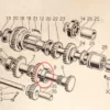801550 Bearing Cuscinetto Albero Secondario Fiat 1100 E EL ELR Musone View Left