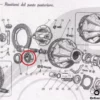 804048 707504 Bearing Cuscinetto Differenziale Posteriore Fiat 500A/B/C Topolino View Front