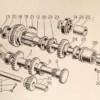 810663 Bearing Cuscinetto Ingranaggio Cambio Albero Fiat 1400 / 1400 A View Front