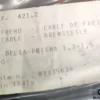 82335639 - Hand Brake Handbrake Cable Lancia Prisma Delta 1.3 1.5 View Front
