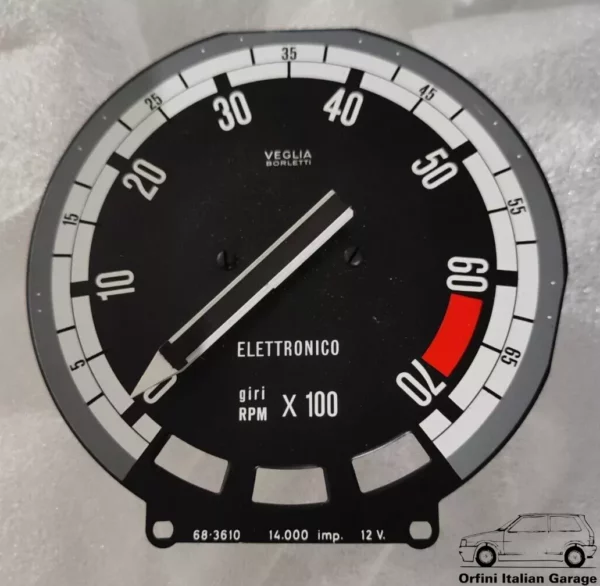 82371556 82341989 Conta Giri Revolution Counter Instrument Panel Lancia Gamma View Rear