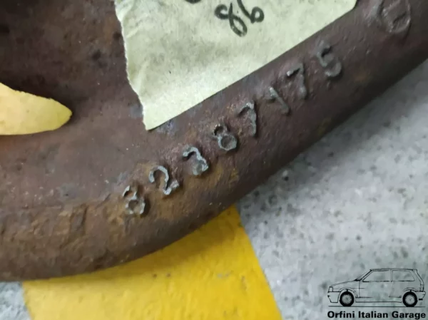 82387176 7631710 Lancia Delta Fiat Alfa Romeo Exhaust Manifold Colletore Scarico View Rear