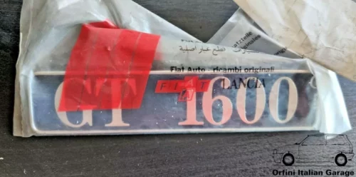 82400071 Lancia Delta GT 1600 Rear Badge View Front