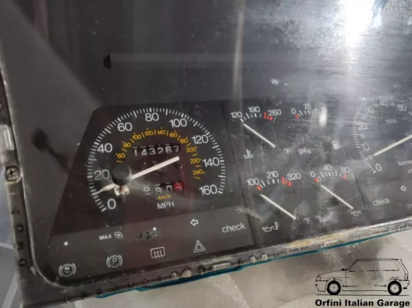 82418265 Lancia Thema S1 RHD Turbo IE Strumentazione Strumenti Instrument Panel View Rear