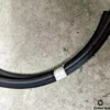 82421839 7563160 Heater Riscaldamento Bonnet Hood Rubber Lancia Y10 View Rear