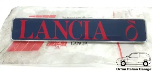 82423934 Lancia Delta HF Turbo Prima Serie Rear Badge View Rear