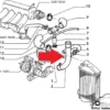 82432247 - Stainless Steel Air Turbo Pipe Hose Lancia Delta HF Turbo / Thema 8V View Front